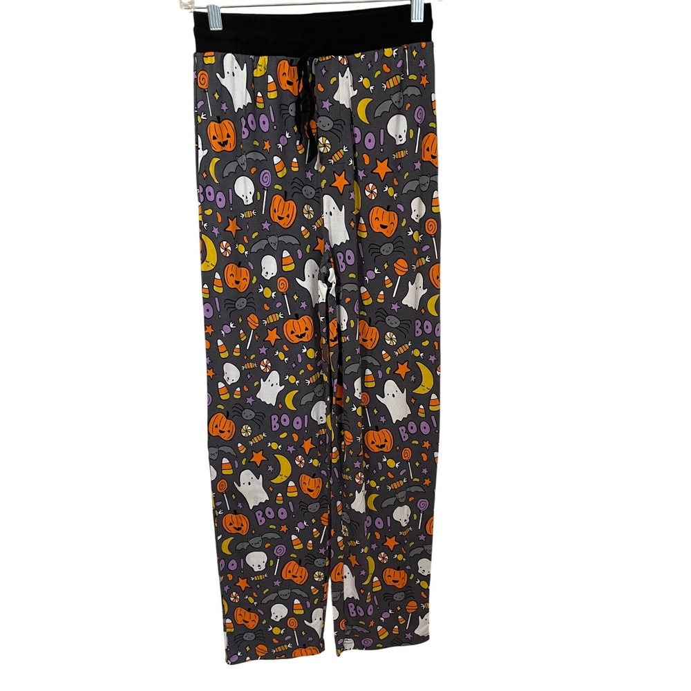 Little Sleepies Halloween Spooky Season Bamboo Pajama Pants Women XS Grey